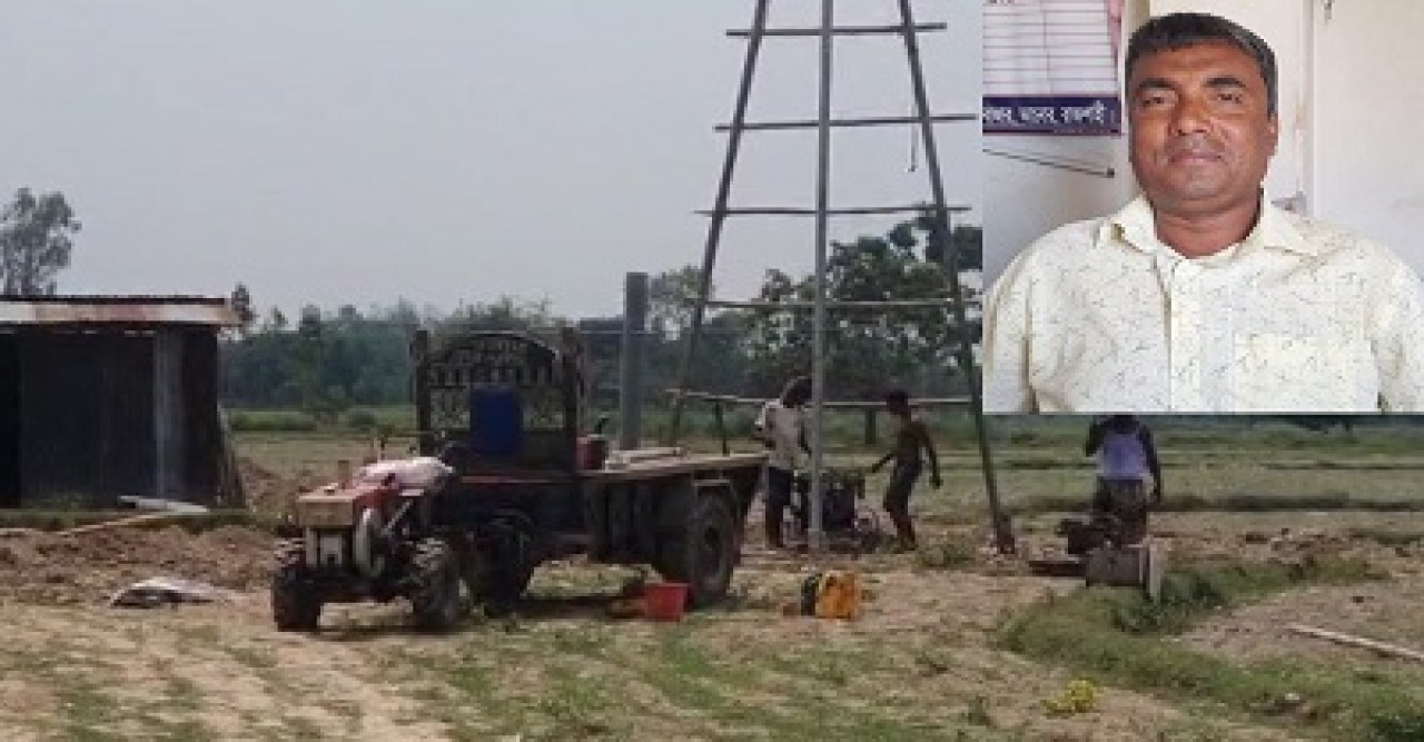 তানোরে অবৈধ বোরিং স্থাপনের অভিযোগ