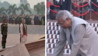 বিজয় দিবসে জাতীয় স্মৃতিসৌধে রাষ্ট্রপতি ও প্রধান উপদেষ্টার শ্রদ্ধা নিবেদন