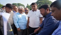 বারনই নদী দখলমুক্তকরণ প্রকল্পের এলাকা পরিদর্শন করলেন পানি সম্পদ প্রতিমন্ত্রী